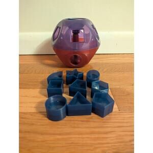 Rare Tupperware Pink Purple Blue Translucent Shape-O-Ball Toy